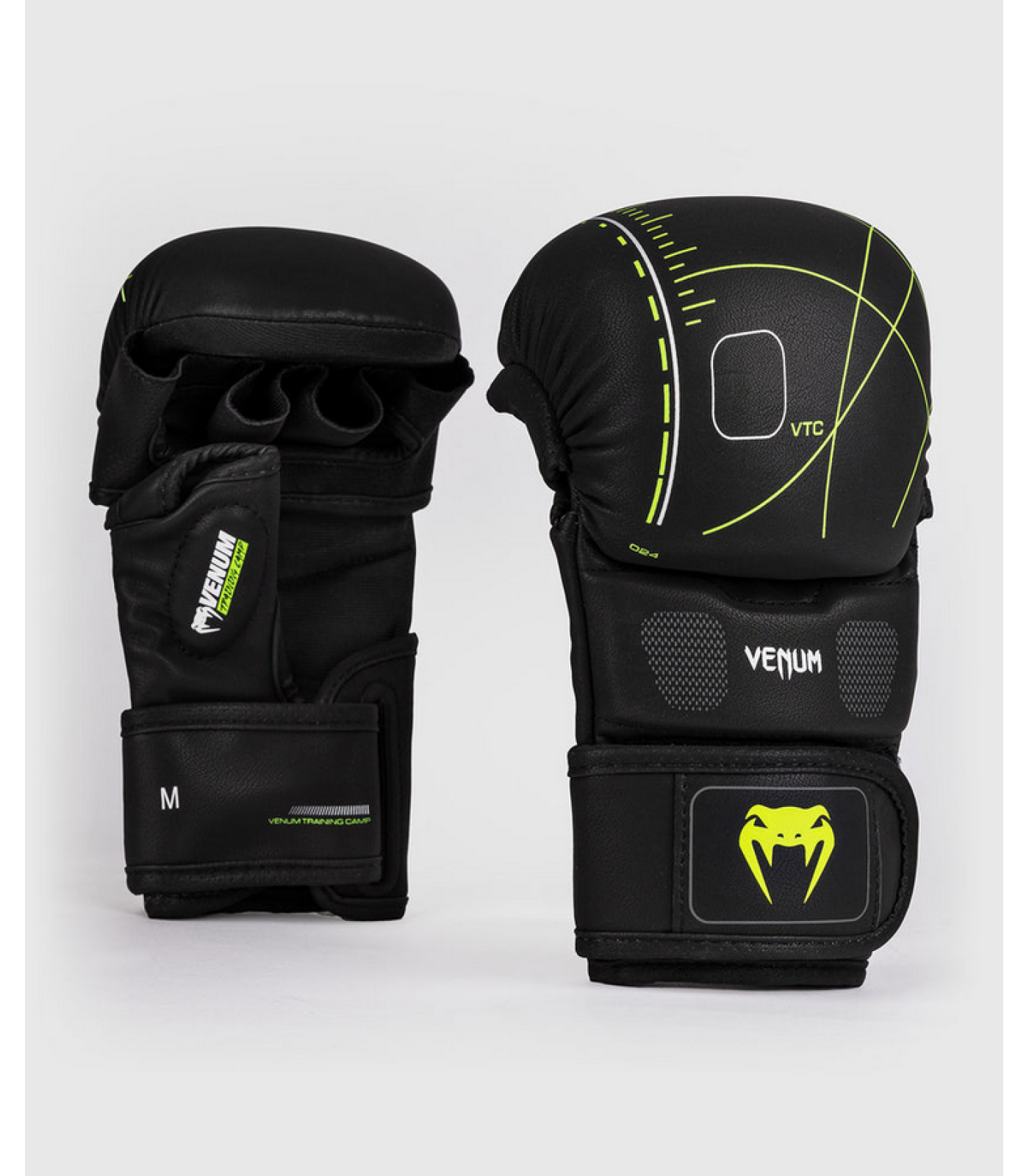 ММА РЪКАВИЦИ - Venum Training Camp 4.0 Sparring Gloves - Black/Neo Green ​
